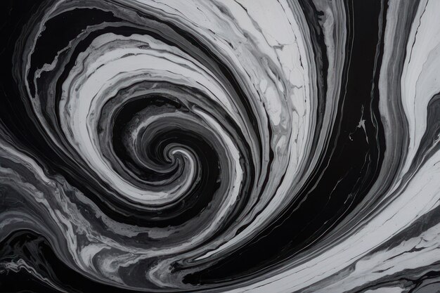 Abstract Black and White Swirl