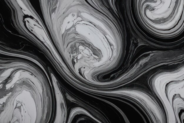 Abstract Black and White Swirl