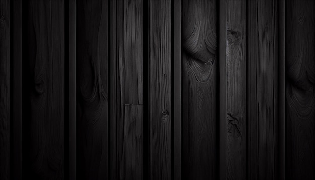 abstract black wood texture background vintage tone style Generative AI