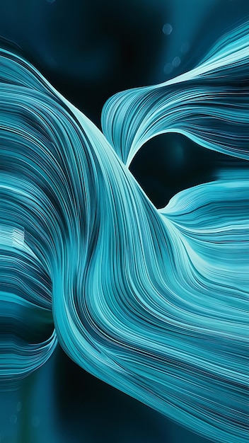 Abstract blue background beautiful lines and blur