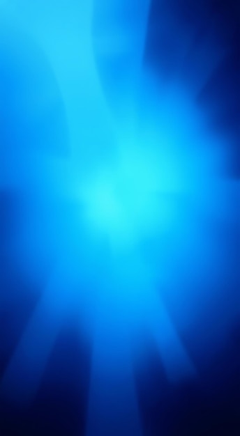 Photo abstract blue background with blurred light