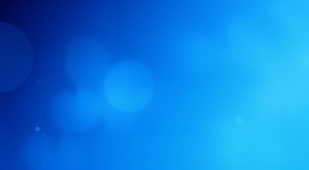 Abstract blue background with bokeh