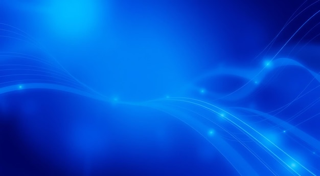 Abstract blue background with glowing lines