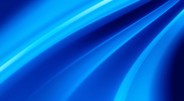 Photo abstract blue background with light streaks