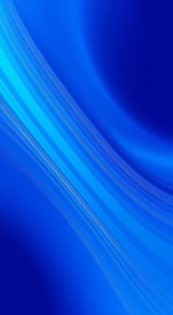 Photo abstract blue background with smooth flowing lines