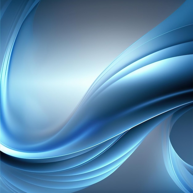 Abstract blue background with smooth line