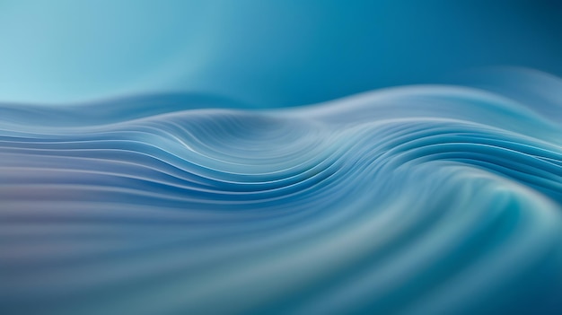 Abstract blue background with smooth lines in it and copyspace