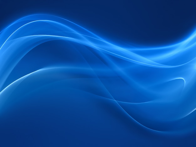 Abstract blue background with smooth lines