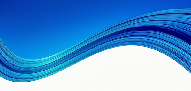 Abstract blue background with smooth lines