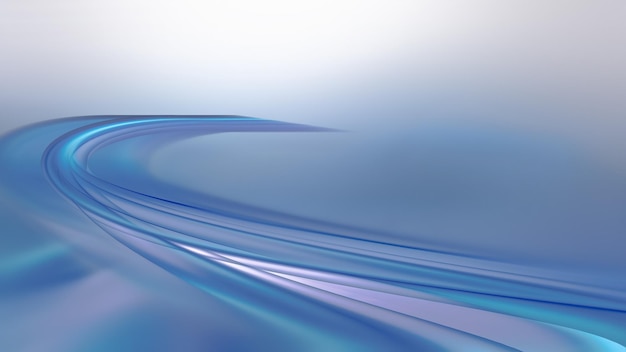 Abstract blue background with smooth lines