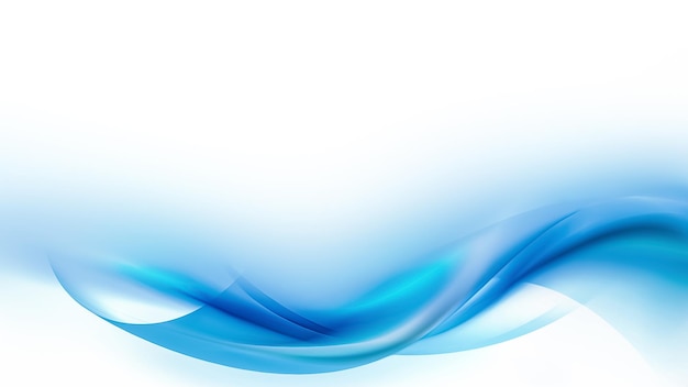 Abstract blue background with smooth lines