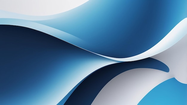 Abstract blue background with smooth lines