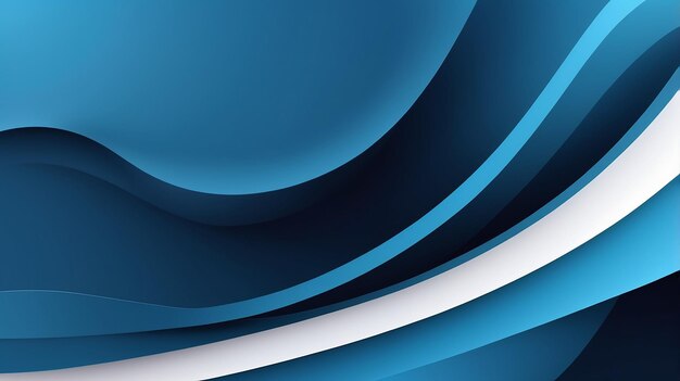 Abstract blue background with smooth lines