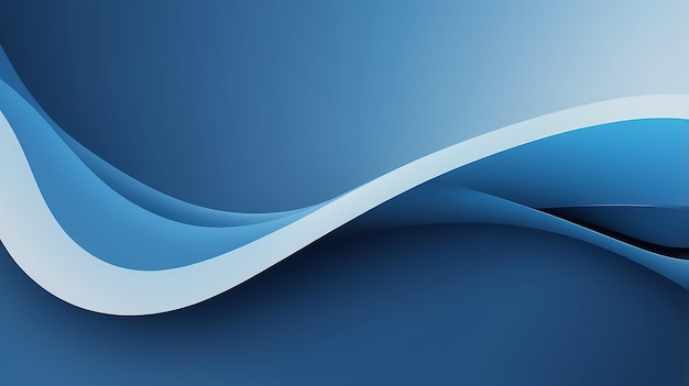 Abstract blue background with smooth lines