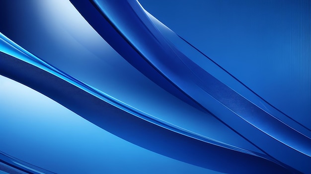 Abstract blue background with smooth lines