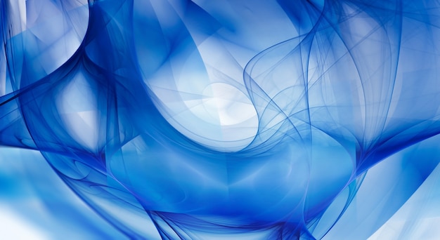 Abstract blue background with smooth shining lines