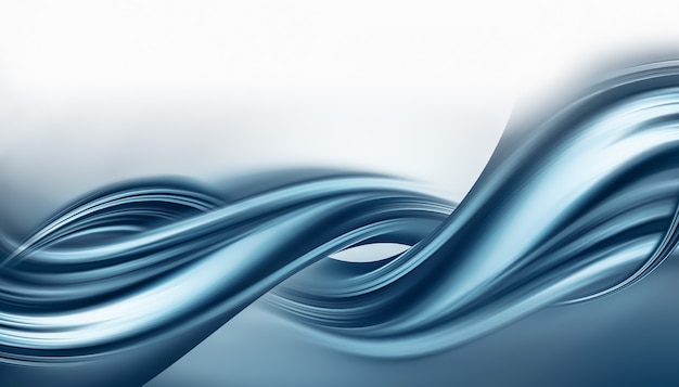 Abstract blue background with smooth shining lines