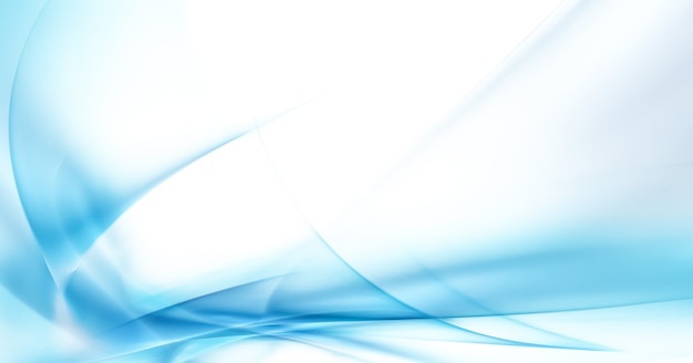 Abstract blue background with smooth shining lines