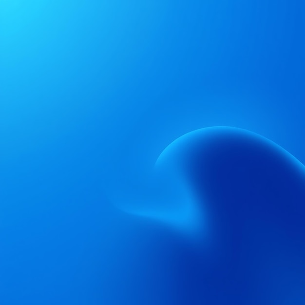 Photo abstract blue background with a subtle curve