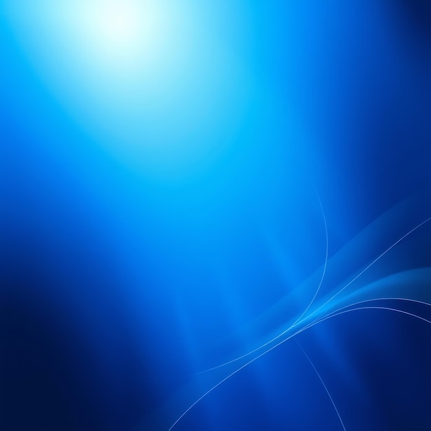 Abstract blue background with subtle light and curve lines