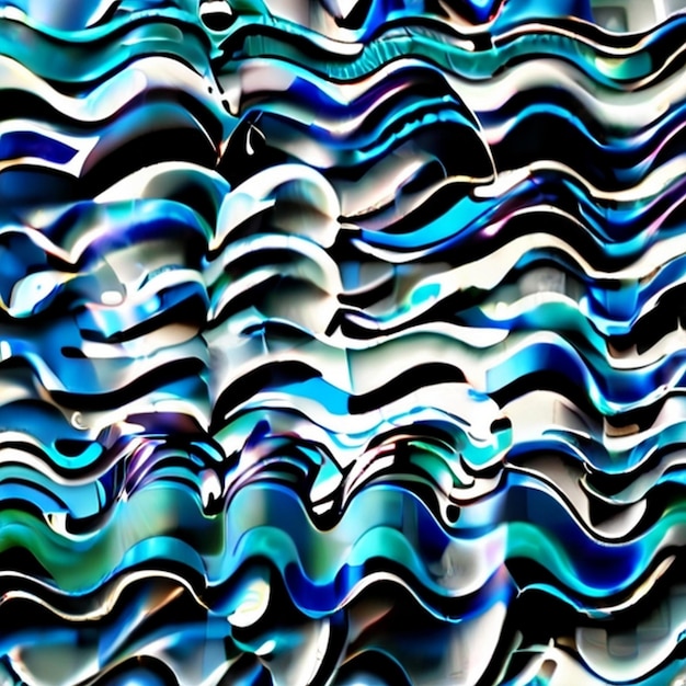 Abstract blue background with waves