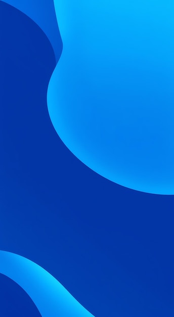 Abstract blue background with wavy shapes