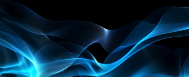 Abstract blue and black background generative ai