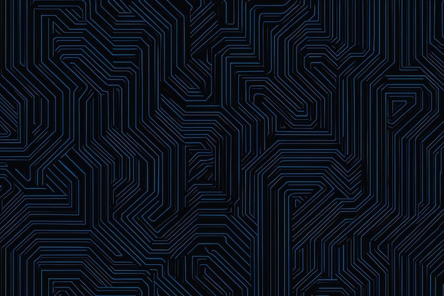 Photo abstract blue and black circuit board pattern