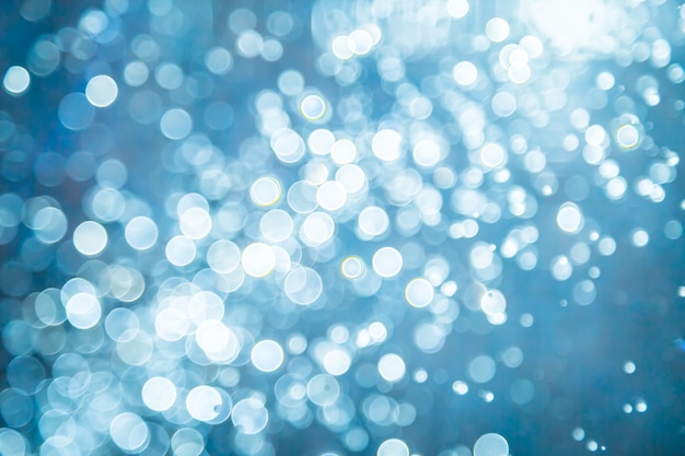 Abstract blue bokeh background