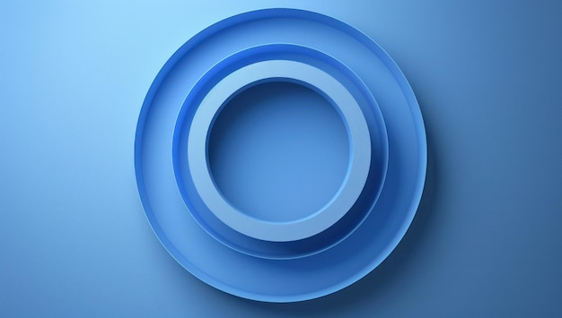 Photo abstract blue circle pattern design