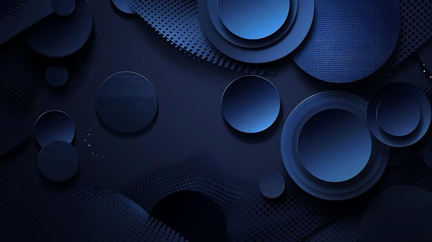 Photo abstract blue circle pattern wallpaper