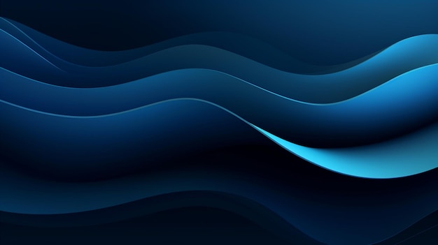 Abstract blue digital design glowing with lighting and line grid on blue background technology hitech concept Generative AI