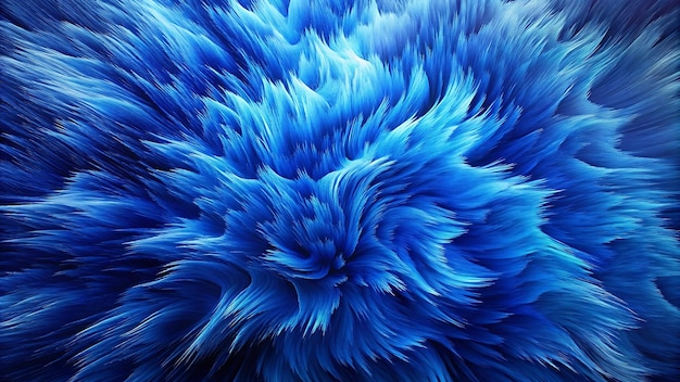 Abstract Blue Furry Texture Background Image