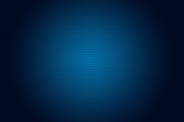 Abstract blue futuristic honeycomb or hexagons surface background