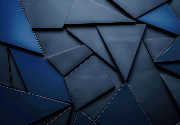 Abstract Blue Geometric Pattern