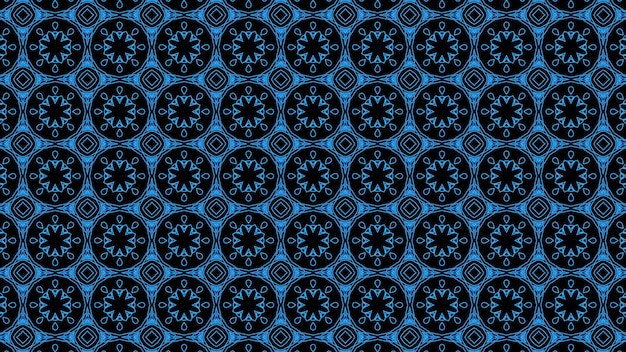 Abstract blue geometric seamless pattern background Premium Photo