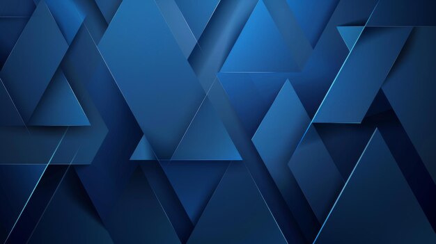 Photo abstract blue geometric shapes pattern background