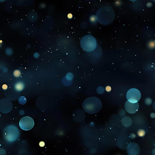 Photo abstract blue gold bokeh