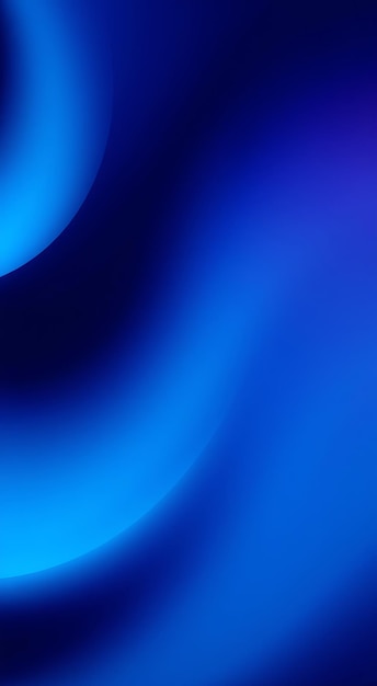 Photo abstract blue gradient background with a subtle curve