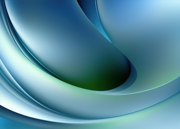 Abstract blue and green background with smooth line