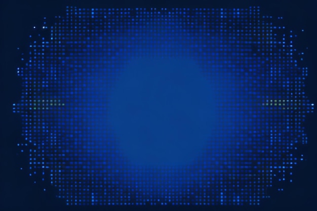 Abstract blue halftone pattern on blurred blue color gradient background