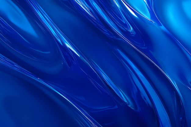 Abstract Blue Liquid Surface