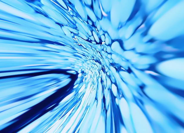 Abstract blue motion background close up