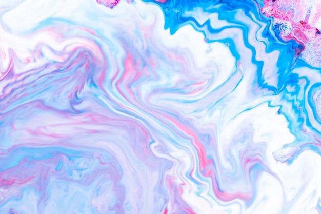 Abstract blue and pink ink art background