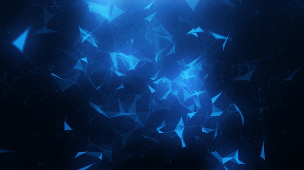 Abstract blue plexus background