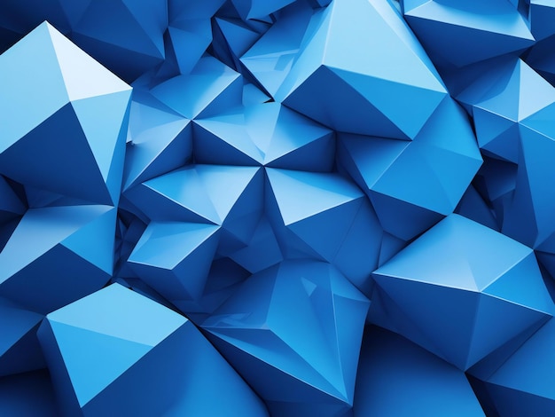 Abstract blue polygon background