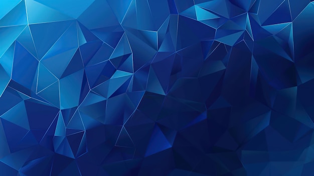 Photo abstract blue polygonal background