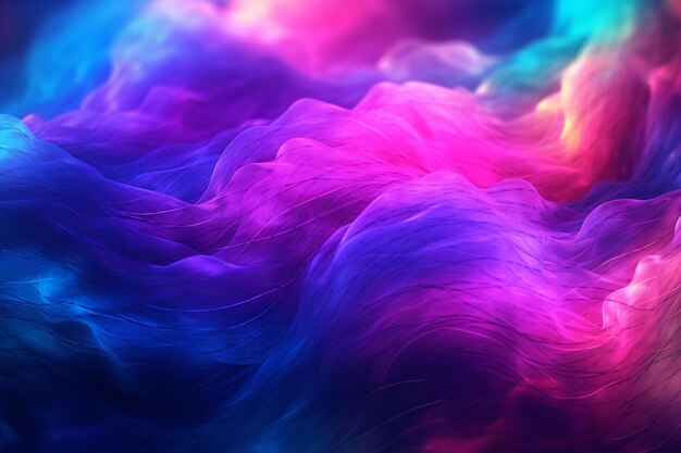 Abstract blue and purple 3D Colorful Wires Ultra 4k Background AI Generative