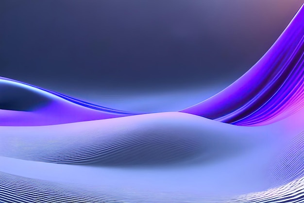 An abstract blue and purple background with waves