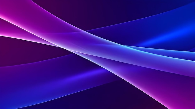 abstract blue and purple gradient 3d waves design on dark background